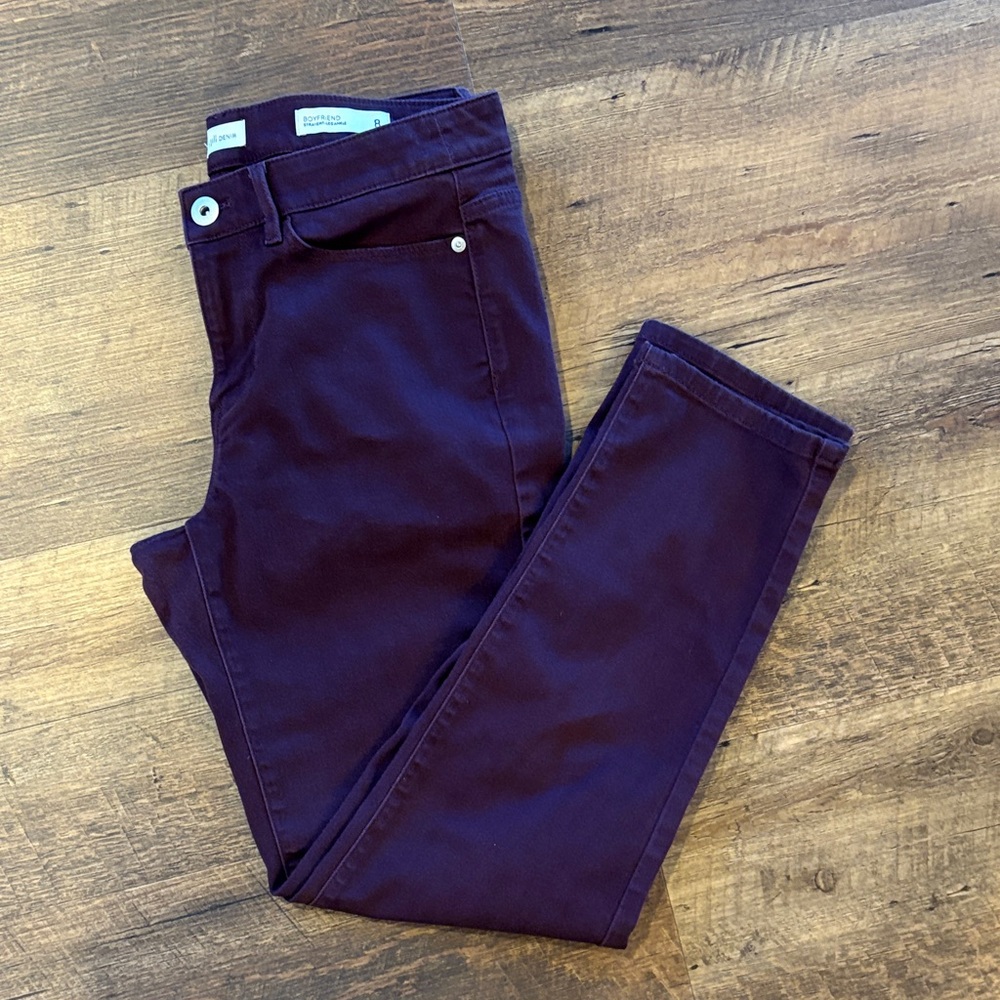 Burgundy Straight Leg J. Jill Denim